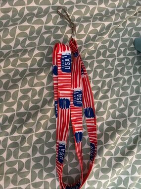 ‘Team USA' Lanyard with Red, White & Blue Design